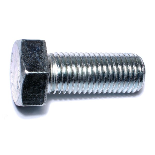 Midwest Fastener Grade 2, 1"-8 Hex Head Cap Screw, Zinc Plated Steel, 2-1/2 in L, 5 PK 53371 - main